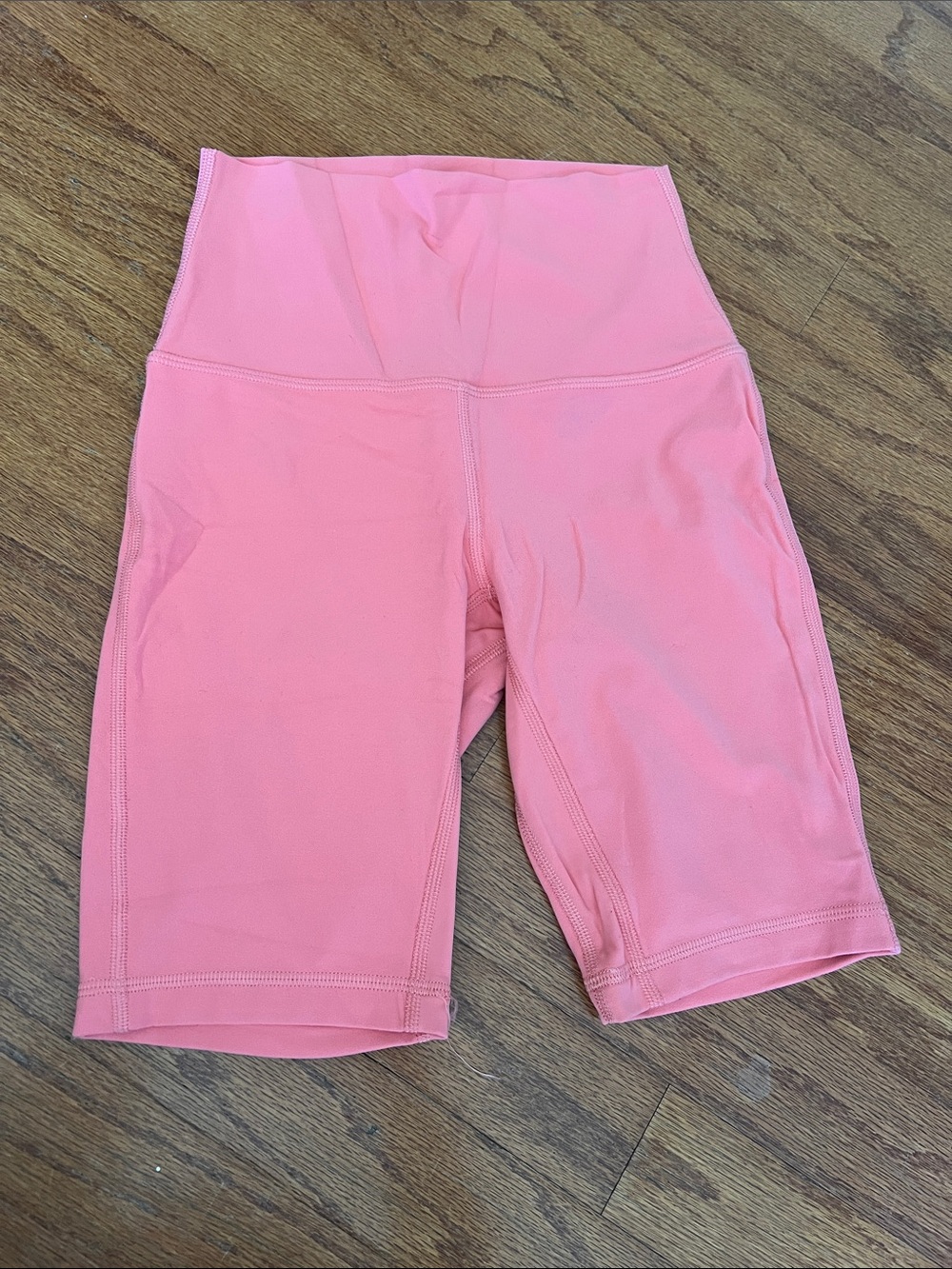 lululemon athletica Coral Pink High-Rise Bike Shorts